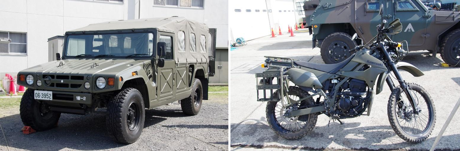 自衛隊車両展示